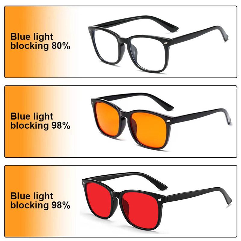 Square Blue Light Glasses With Rivets Anti Blue Light Glasses Computer Games To Reduce Eye Fatigue Men Blue Light Glasses