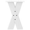 Vidaxl Coffee Table Legs, 2 Pcs, White, 38X(42-43) Cm, Steel