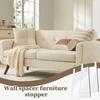 2 Pieces Clear Acrylic Bumper Couch Wall Spacer Furniture Wall Spacer Wall Protector Bed Wall Spacer for Prevents Fire Risks