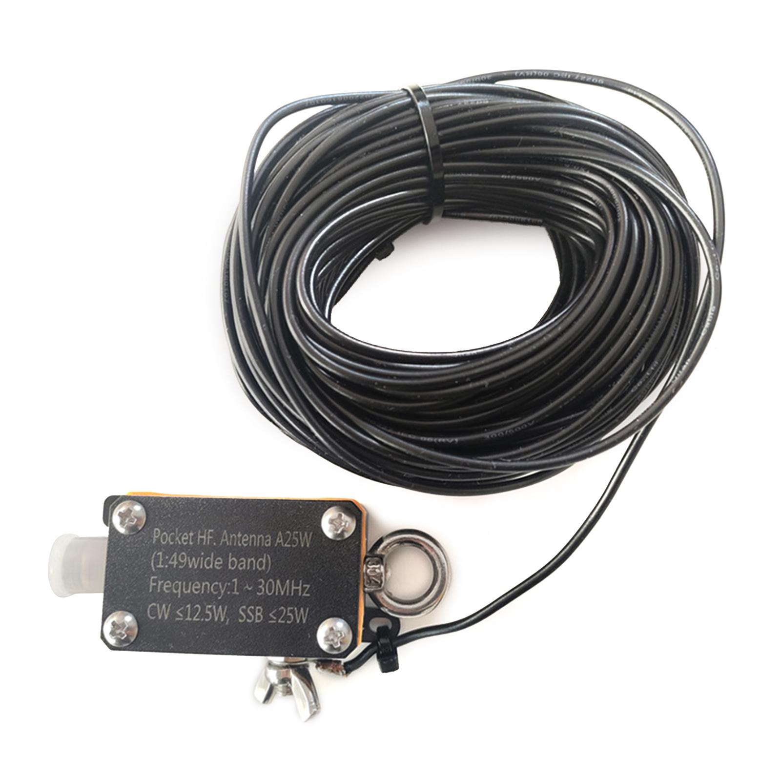 

Pocket HF. Antenna A25 Shortwave Antenna Radio Inverted V Antenna with Magnet Rings Radio Antenna 1-30Mhz 1