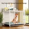 Heavy-Duty Iron Dog Cage for Medium and Large Dogs - Square Tube Design