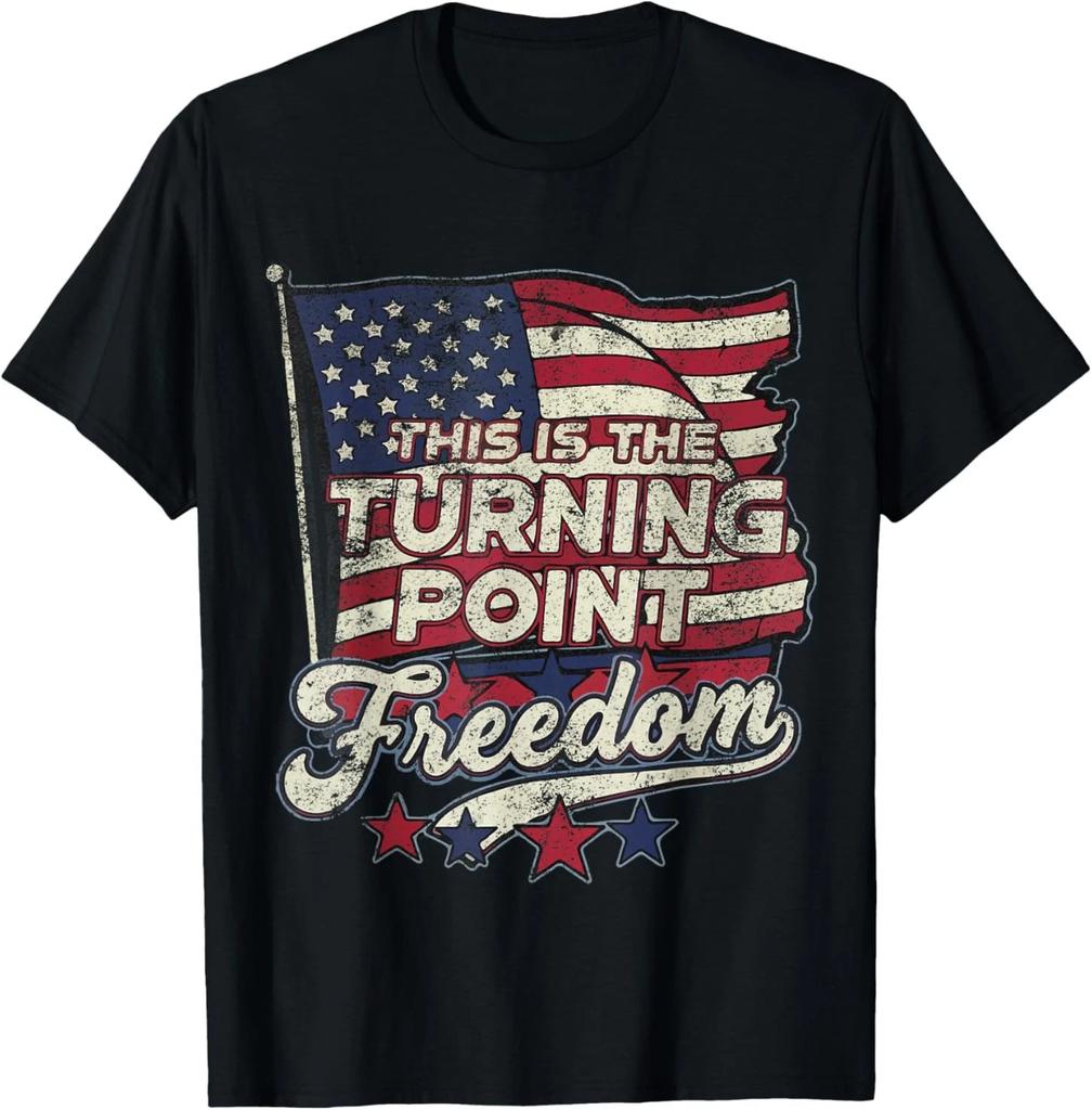 This Is The Turning Point Freedom Patriotic American Flag T-Shirt