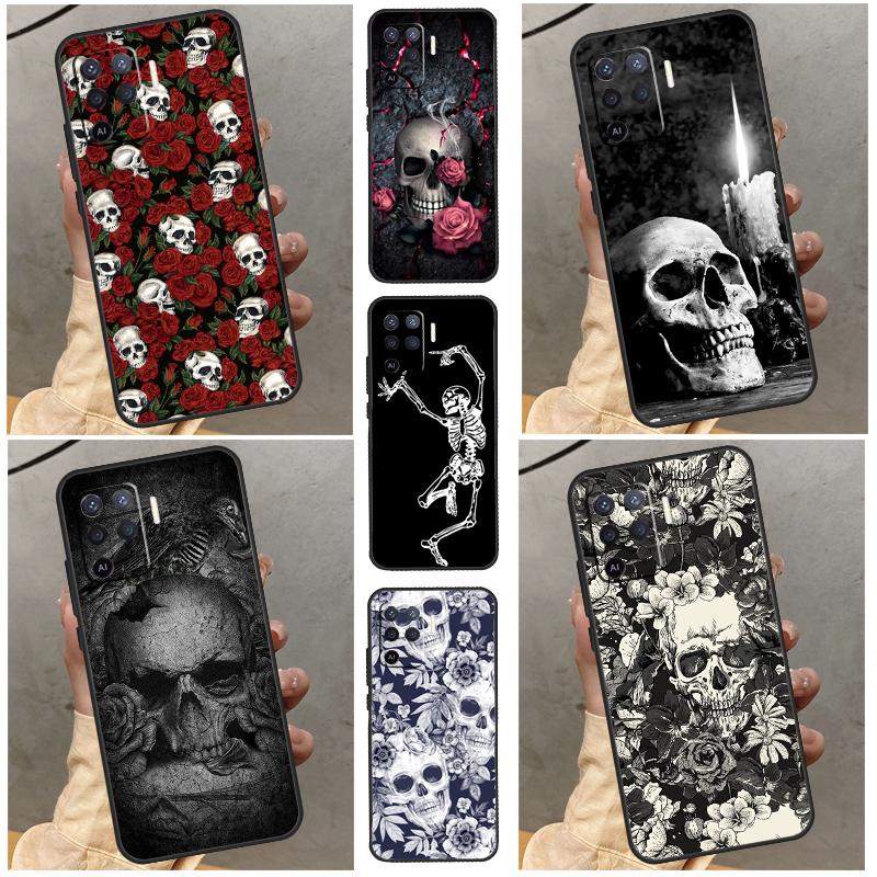 Gothic Fashion Skull For Realme 10 9 Pro Plus 8i 9i C11 C15 C30 C31 C35 C21Y C25Y GT Neo 2 3 3T GT Master Case