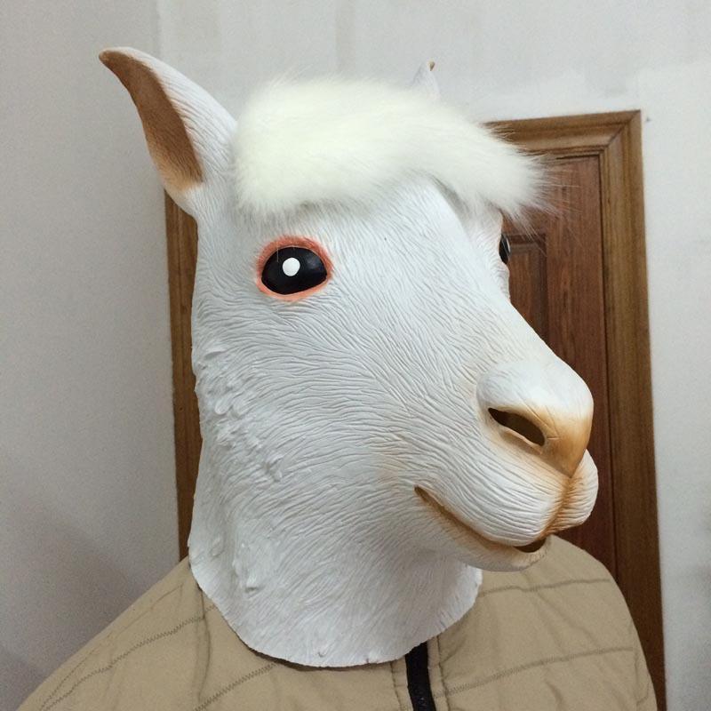 Alpaca headgear, a mythical creature, free shipping, Halloween animal headgear, horse head, rabbit head cosplay Props