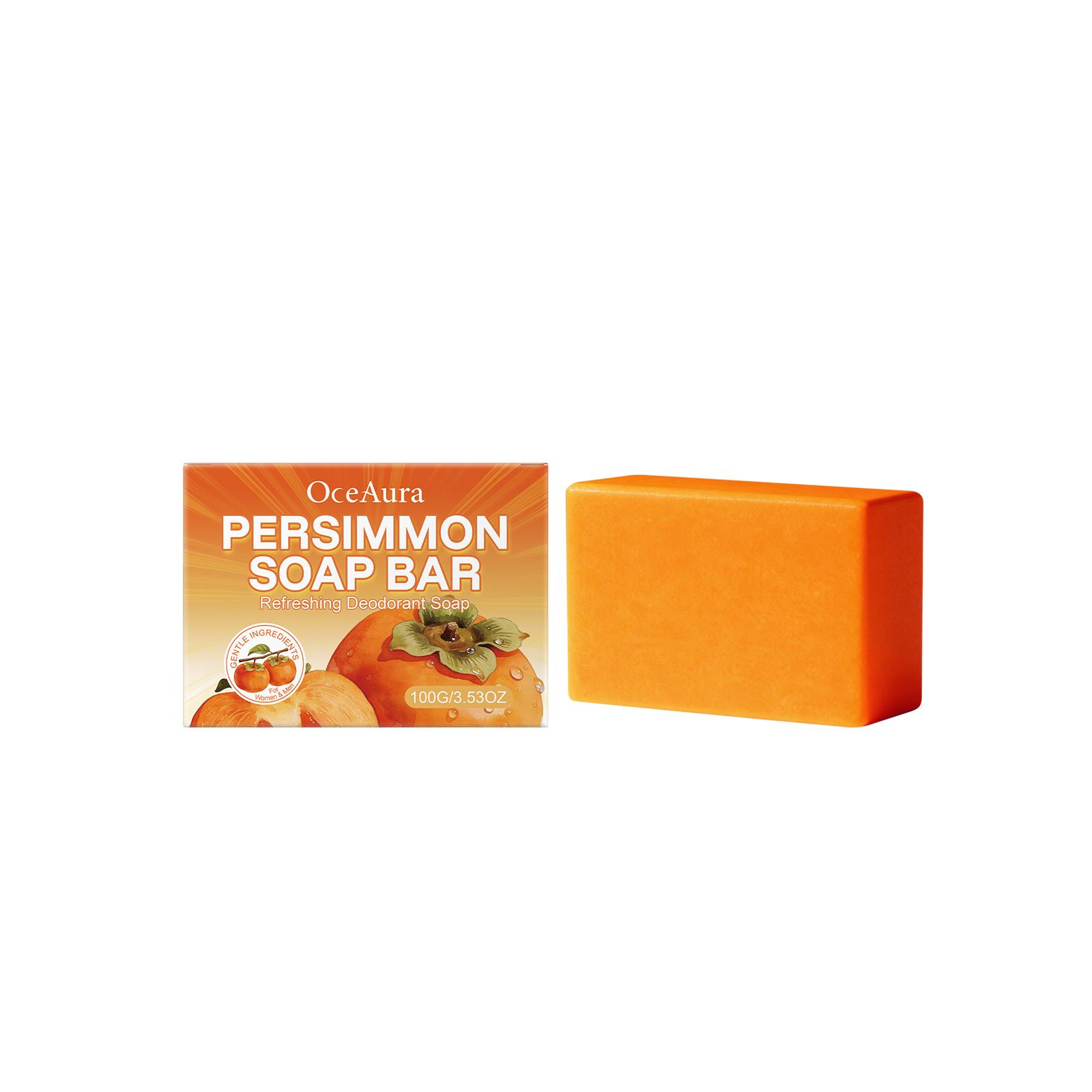 Oceaura Refreshing Bath Soap Deodorization Gently Cleaning Skin Long Lasting Fragrance Exfoliating Whitening Body Shower Soap 100g boxed