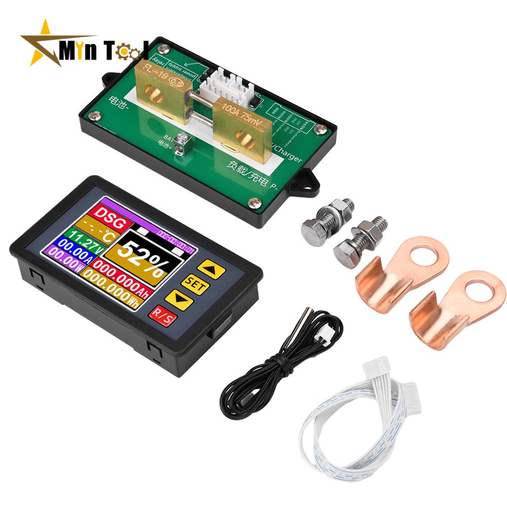 DC7-200V Digital DC Voltmeter Ammeter Battery Capacity Tester Coulomb Meter Fuel Gauge Meter Power Supply