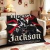 Michael Jackson Dangerous World Tour Theme Printed Blanket Skinfriendly Warm Throw Blanket For Camping Travel Party Decor Gift For Friends
