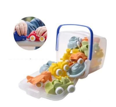 Viking Toys Ecoline Rurki Wiaderko Zestaw 15 sztuk Żółty Zielony
