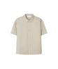 Sekeonmonollogeu (Tie Set)Semi Cropped Dart Cotton Short Shirt [4 Colors]_Sesh026