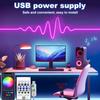 MIMIRGB RGBIC Neon Streifenlicht 5V USB Stromversorgung Mit Bluetooth App Fernbedienung Wasserdicht Flexibles Band Klebeband Neonlichter 1M 5M