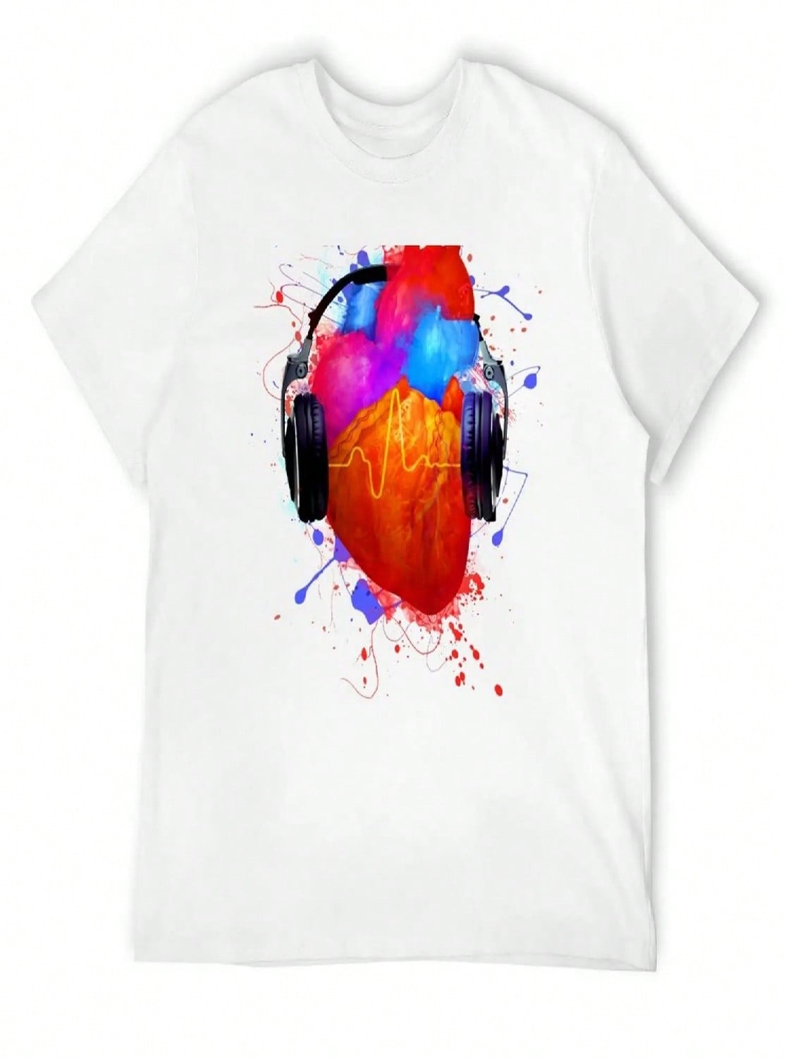 No Music - No Life T-Shirt Fashion Shirts Sweat unisexs T Shirts S разноцветный