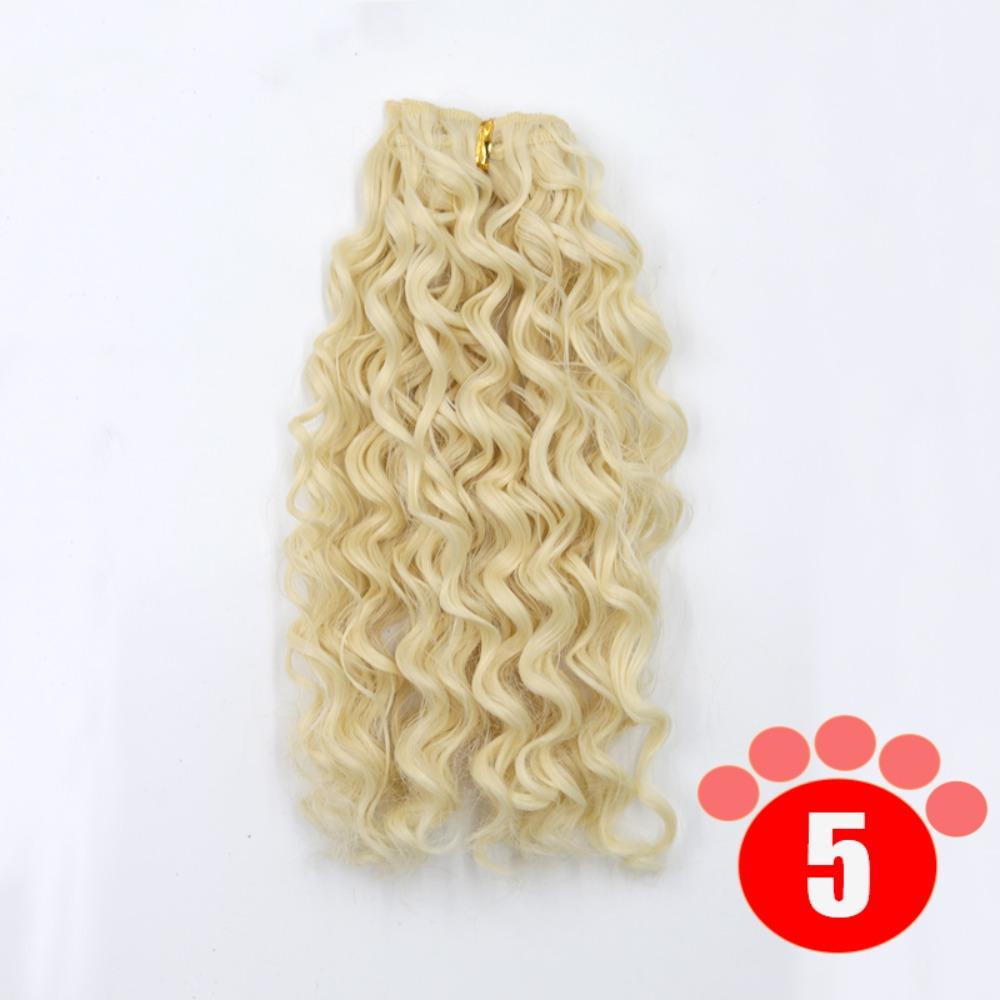 Gradient Color BJD SD Doll Hair Curly Hair Blyth Doll Wigs Accessories  Wig Making