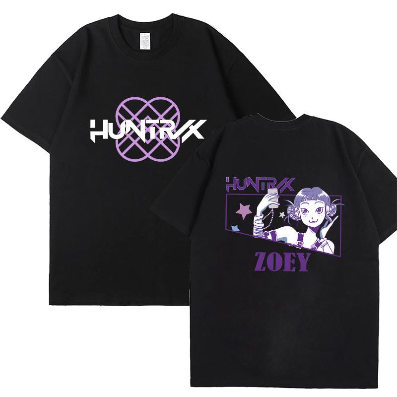 Kpop Korean Wave Witch Hunt Trendy Double Sided Printed T-shirt Round Neck Short Sleeve 5984