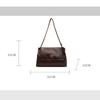 2025 Vintage PU Leather Women Crossbody Shoulder Bag - Spacious Underarm Purse with Chain, Office To Evening Clutch Purse Bag