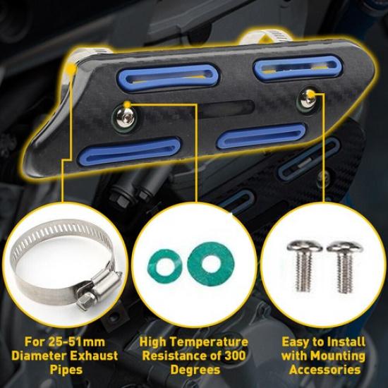 4-Stroke Pipe Heat Shield Cover Guard For Yamaha YZ250F WR250F YZ450F WR450F