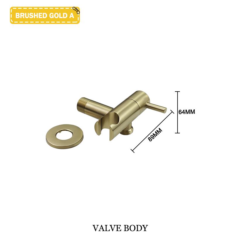 Toilet Mate Bathroom Bidet Shower Head Wall Mounted Black Copper Angle Valve Handheld Spray Gun Faucet Bathroom Accessories