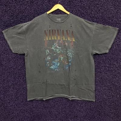 T-shirt Nirvana Unplugged oversize stile vtg taglia unica
