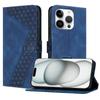 For iPhone 15 Pro Leather Case 7-Shaped Pattern Wallet Stand Shockproof Phone Cover