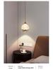 Italian Luxury Bedside Pendant Light - Snow Mountain Style, Adjustable Height, Handcrafted for Foyer or Bedroom.