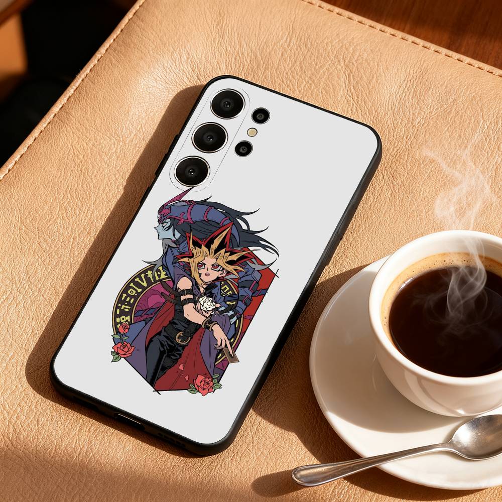 Yu-Gi-Oh Anime Phone Case For Samsung S26,S25,24,23,22,30,21,10,9,Ultra,Plus,Lite,FE Soft Black Case