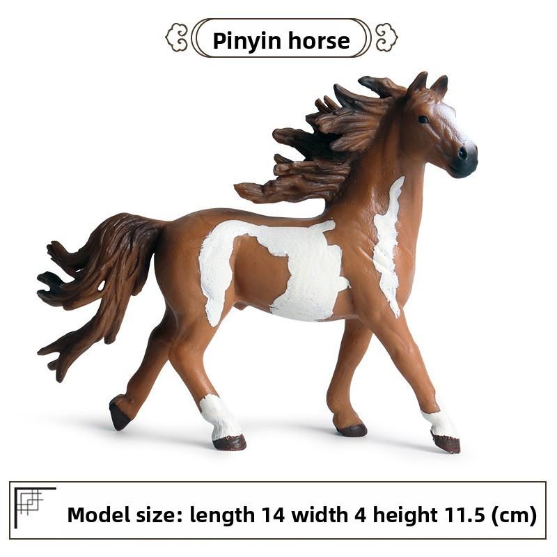 Wild Animal Model Kids Educational Toy Plastic Horse Figurine For Children Play
