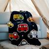 Cute Cars Theme Printed Blanket - Perfect for Couch, Bed, Travel & Outdoor Use | Machine Washable, Cozy & Durable.