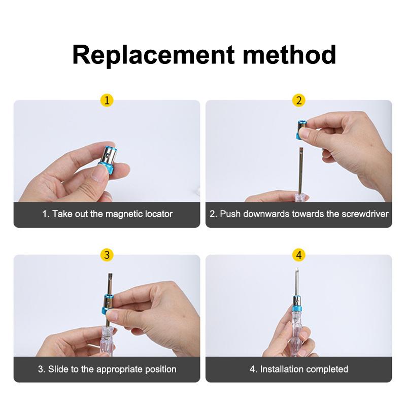 Universal 1 Pcs Magnetic Ring Alloy Magnetic Ring Screwdriver Bits Anti-Corrosion Strong Magnetizer Drill Bit Magnetic Ring