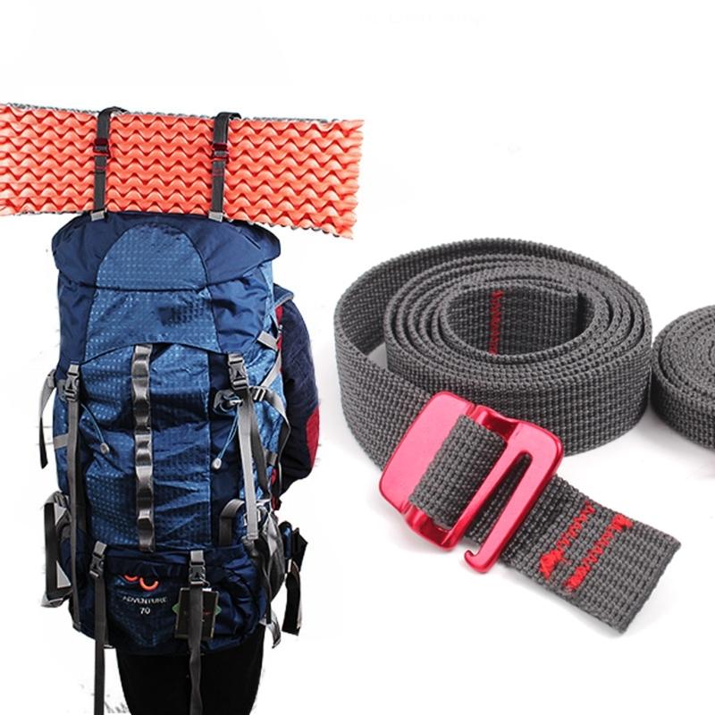Tension Belt 150cm Cord Travel Backpack Outdoor Buckle Tie Down Belt Cargo Strap