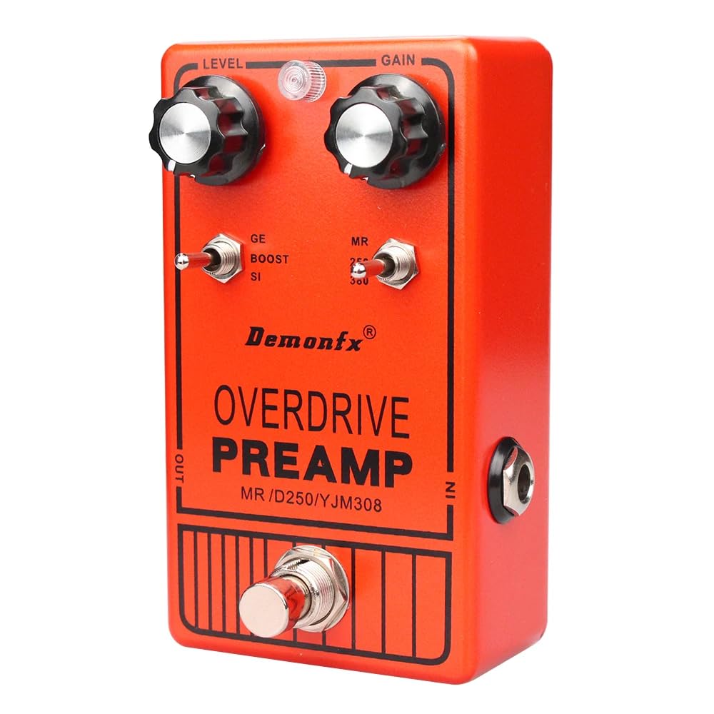 Demonfx YJM308 OVER DRIVE PREAMP CLEAN BOOSTER Overdrive Preamp Clean Booster Guitar Effector /
