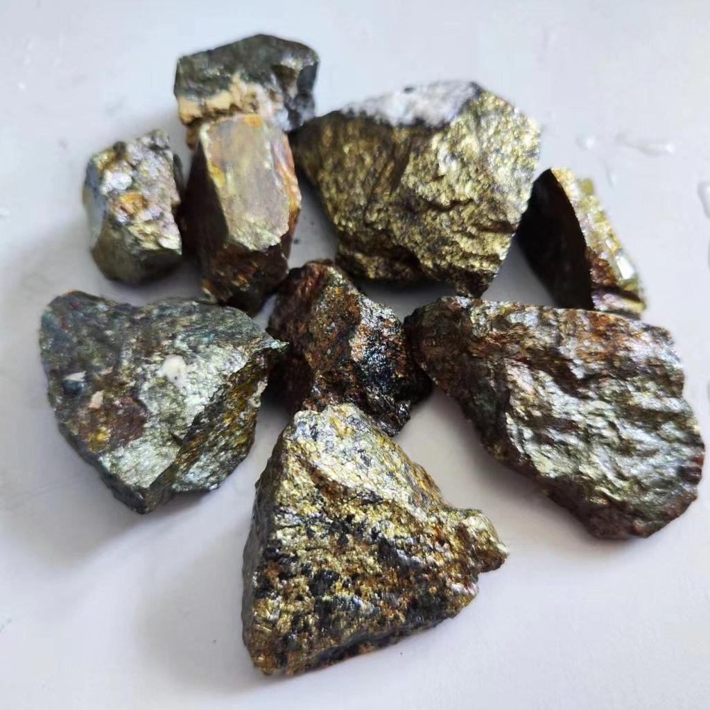 Natural Chalcopyrite Stone Ore Mineral Specimen Stone Teaching Specimens Experimental Home Decoration Stone