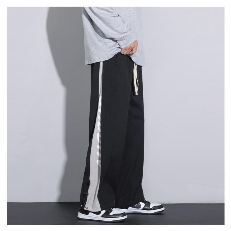 Sweatpants men's casual loose and versatile trend pants men's spring and autumn new straight wide-leg men's trousers