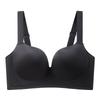 Large Size Smooth Surface Bra for Women Seamless Bra Double Breasted Slim Gathered and Adjusted Bra