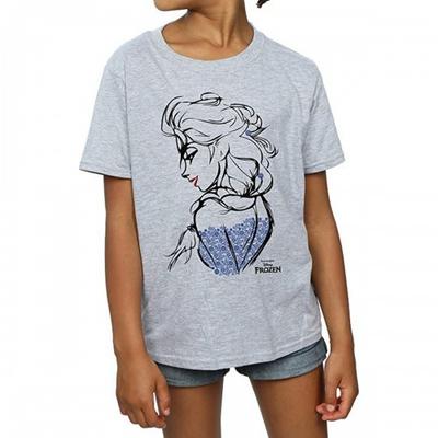 Girls Elsa Sketch T-Shirt