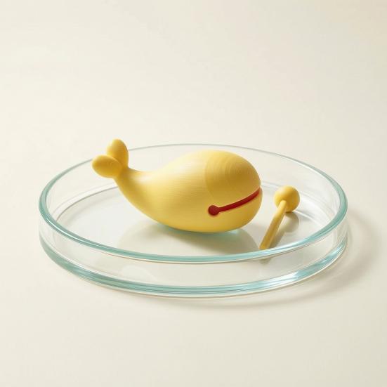 Calming Mood Soothing Gadget 3D Printed Whale Wooden Fish Percussion Instrument with Mallet, Stress Relief Desk Decompression Ornament Sensory Fidget