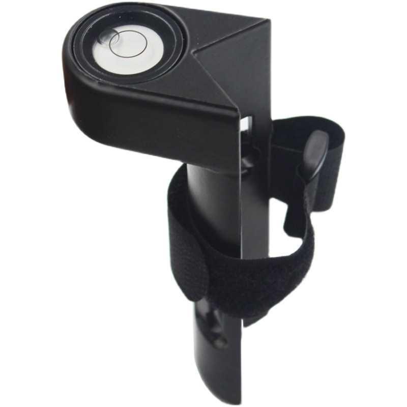 Black Carbon Fiber Right Angle Leveling Rod with Bubble Component