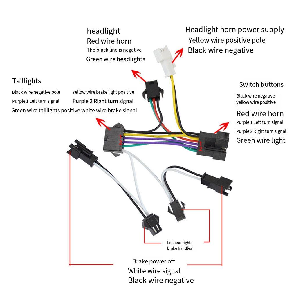 Taillight Set Scooter Supplies Bike Headlight Multifunctional Turn Lamps
