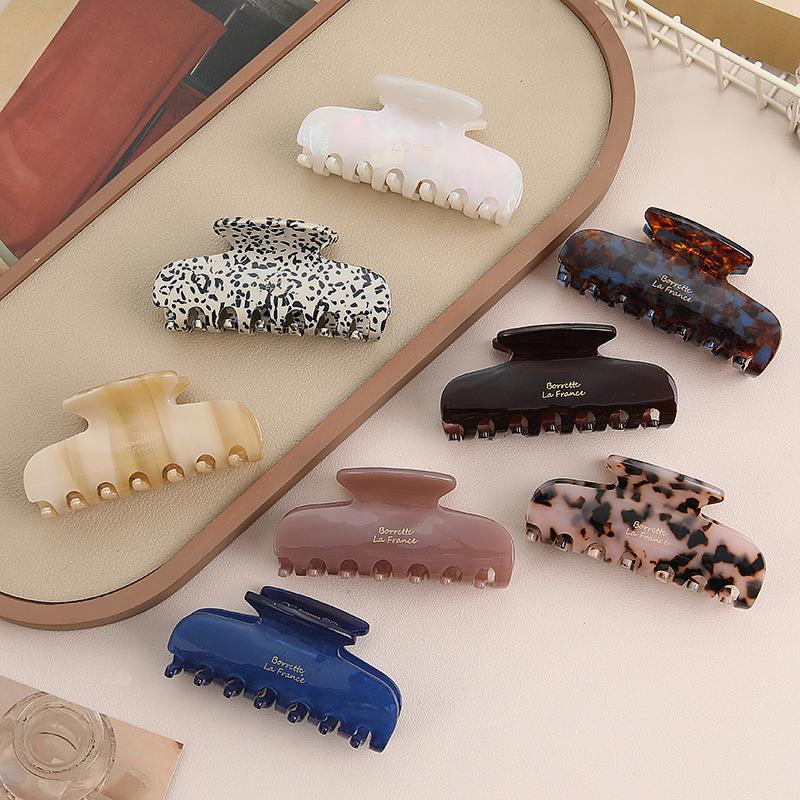 Han Board Acetic Acid Hairpin, Women'S High-End Sense, Spring Temperament, Disc Hair, Catch Clip, Shark Clip Hair Accessories