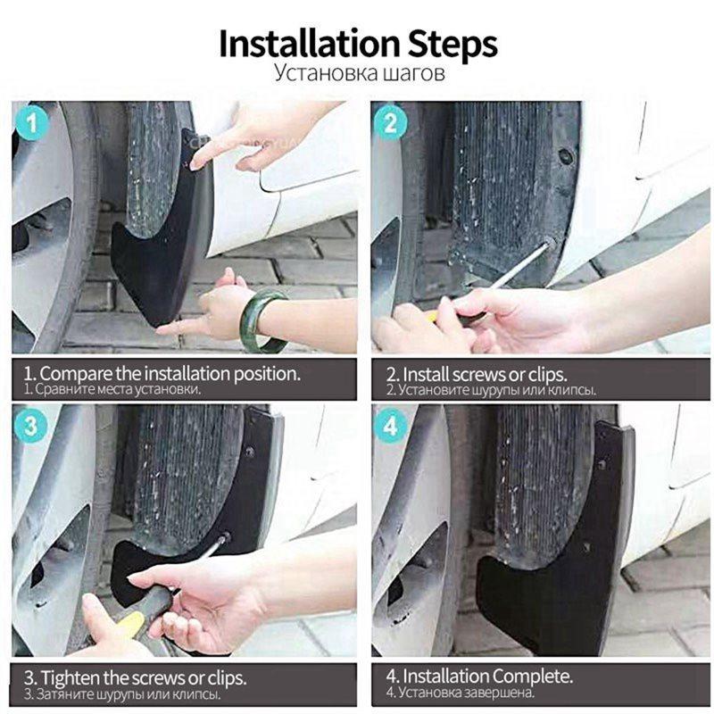 For Land Rover Discovery 4 LR4 2009-2017 4PCS Front Rear Mudguard Fender Splash Mudflap Accessories