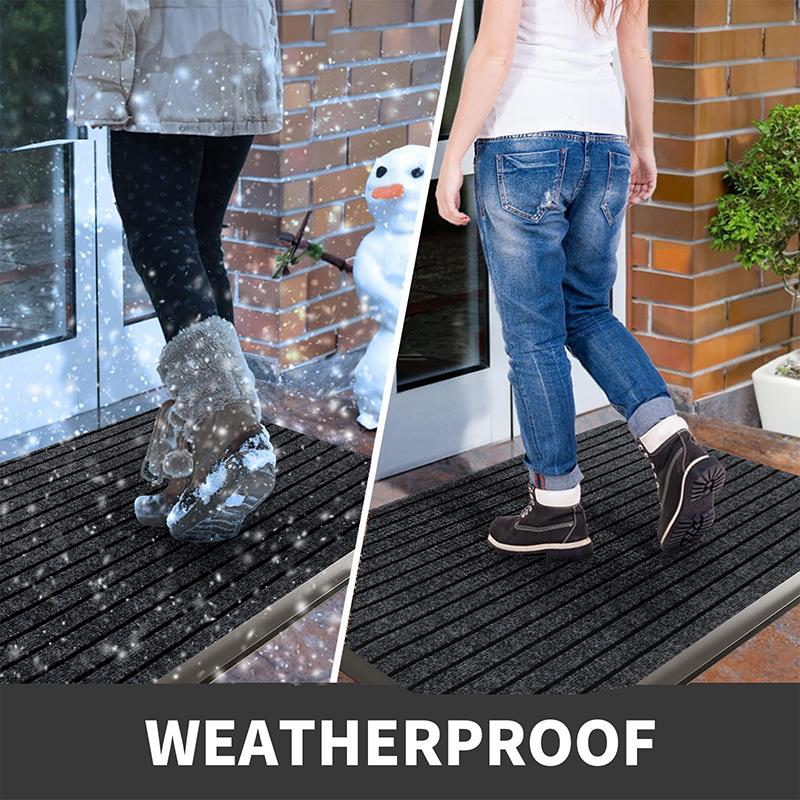 Thickened Entrance Door Floor Mat At The Gate, Household Outdoor Non-Slip Entry Carpet, Dirt-Resistant Door Mat, Stepping Foot Mat