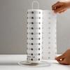 Stainless Steel Tissue Holder, Multifunctional Packaging Paper Storage Rack, Dining Table Vertical Storage Roll Paper Holder