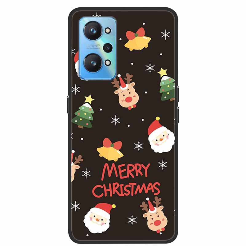 Christmas Cover For Realme GT Neo 2 2T 3 3T Cases Lovely Soft TPU Silicone Covers for Realme C21Y C25Y Q5 Pro Neo2 Neo3 Neo2T
