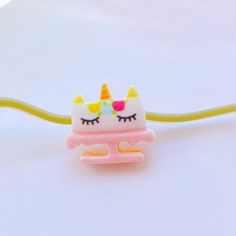 10Pcs New Kawaii Resin Mixed Cartoon Mini Unicorn Series Flat Back Cabochon Crafts Clothing DIY Scrapbooking Accessories