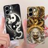 For OPPO A6s CPH2789 Cool Dragon Tiger Pattern Phone Case For Oppo A6S 5G Soft Silicone TPU Cases