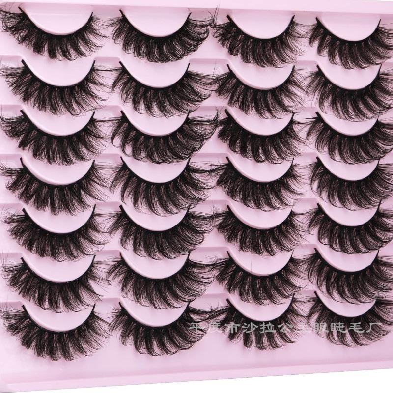 14 Pairs Of Imitation Mink False Eyelashes Dense Multi-Layer Fried Three-Dimensional Messy Fluffy Eyelashes Z14F-4