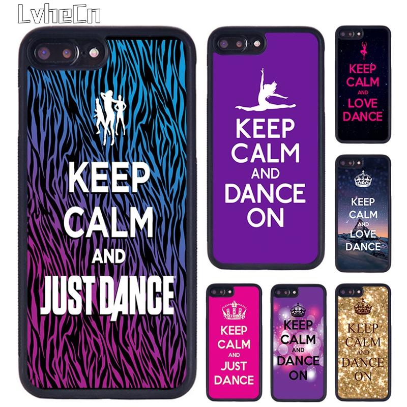 Keep Calm And Just Dance Phone Case For iPhone 17 Air 14 15 16 16e 13 12 Max Cover For Apple 11 Pro Max Plus