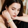 Women's Watch, Stretch Band, Waterproof, White, Stylish, Analog Display, Free Size, Stainless Steel Band, Quartz Watch, Fashion Accessory