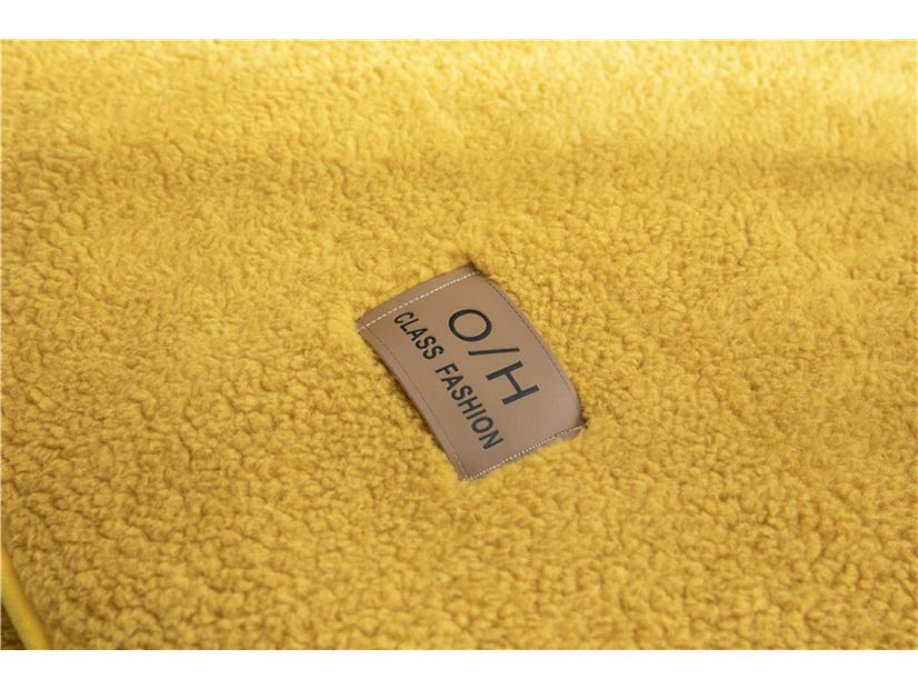 Winter Solid Color Lambswool Sofa Cushion – Thick, Non-slip, Modern Minimalist Seat Cover