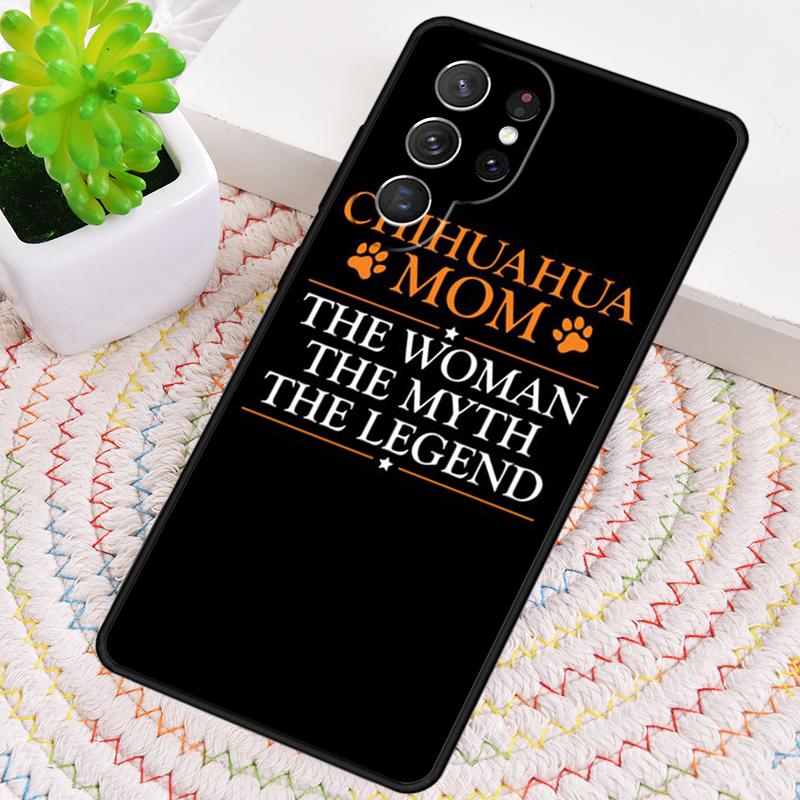 Cute Chihuahua Dog Mom Phone Case for Samsung Galaxy Note 10 Pro S26 Ultra S23 S24 FE S25 S21 S22 PLUS Shockproof Cove
