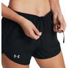 Under Armour Loose Fit Elastic Pattern Printed Straight Leg Sports Shorts Women Shorts Black 1382438-001