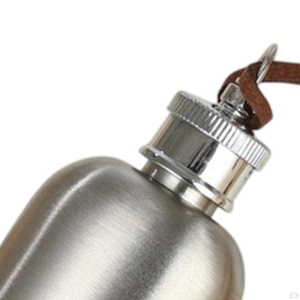 Hip Flask Drinking 1oz Lightweight Portable with Lid Liquor Container Oil Can for Hiking